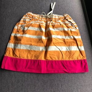 Multi-coloured skirt.